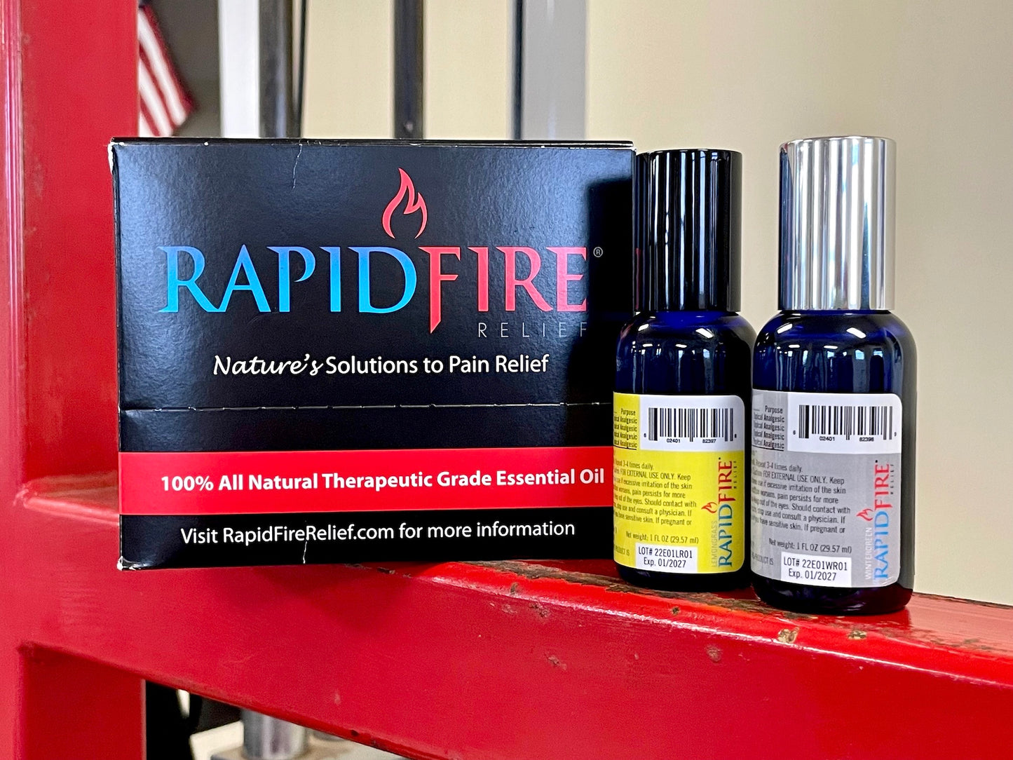 Lemongrass and Wintergreen Topical Analgesic Half'n Half Roll-ons